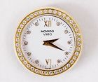 Movado Vizio Watch Movement With Gold And Diamond Bezel