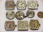 N-932 Mens 9 Wrist Watch Steampunk Repair Bulova Vintage932 Parts Movements
