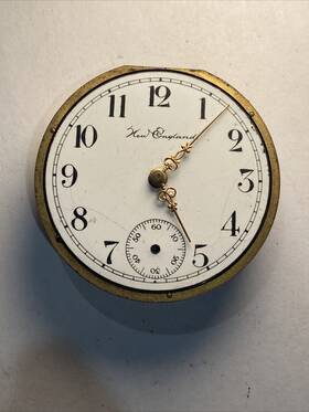 38589 New England Watch Co. Vintage Rugby Movement 6s- For Parts Or Repair 17