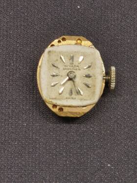 C2575 Nivada Grenchen A3p Movement 11.5x11.5mm Dial Silver Hands Crown. Running 24hr