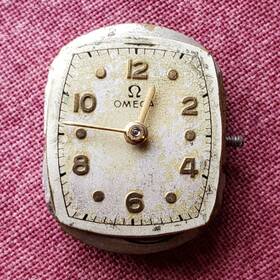 10396431 Omega 17 Jewel Mechanical Wrist Watch Movement Watchmaker Runs Part Vintage Wp2