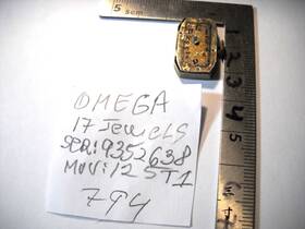 9352638 Omega 125t1 794l 17 Jewels Movement Serial #