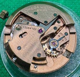 Omega 13064122 Automatic Mechanical Movement Cal 351 17 Jewels With Dial And Hands