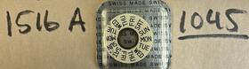 Omega 1516a Vintage Original Part #1516 A For Cal.1045
