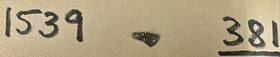 Omega 1539 Vintage Original Moon Phase Plate Part #1539 For Cal.381