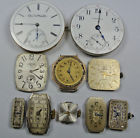 - Omega Helbros Waltham Gruen Geneve Watch Lot Elgin Rado Piece Movement 10