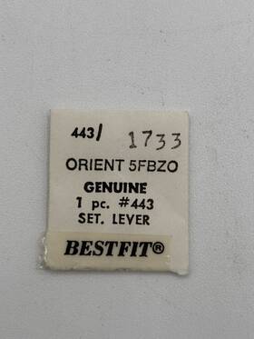 51.080 Orient 5fbzo Genuine Setting Lever Detent Watch Part #443 Nos G5d13