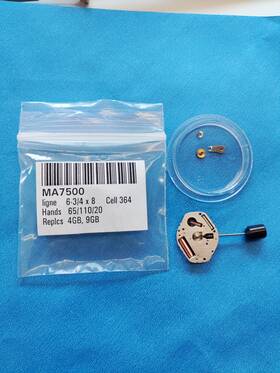 A7500-3 Orient A7500 Hand Nos Quartz Movement. Sets Runs Keeps Time 24hrs