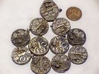 P-235 Elgin 11 Vintage 10 0s 15j Watch Movements Parts Repair Steampunk