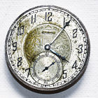 Pocket Watch Elgin Movement Antique Runs 35mm Moved