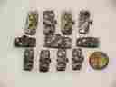 Q-253 Bulova 11 Vintage Ladies Thin Rectangular Wrist Watch Movements Parts Repair