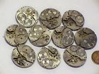 Q-471 Waltham 10 Partial Vintage 3 0s Watch Movements Parts Repair Steampunk