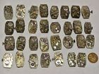 Q-597 Unbranded 31 Vintage Rectangular Ladies Wrist Watch Movements Parts Repair Steampunk