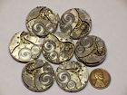 Q-816 Elgin 7 Vintage 7j 3 0s Watch Movements Parts Repair Steampunk