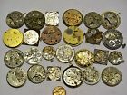 R-726 Unbranded 25 Partial Vintage Watch Movements Parts Repair Steampunk