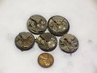 R-839 Unbranded 5 Vintage Mens Watch Movements Parts Repair Steampunk