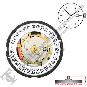 Hq-715-li Ronda Harley 715 Lithium Date At 3 Quartz Swiss Parts Watch Movement Ht. 5.90mm