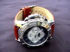 S-7005-441 Sug Watch Automatic Skeleton Moon Face Mens Working Good New
