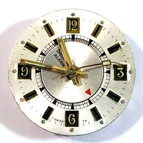 Cal-1223 Sears Vintage Watch Movement Alarm Swiss 1 Jewel Cal 1223 Agon Chrom For Parts