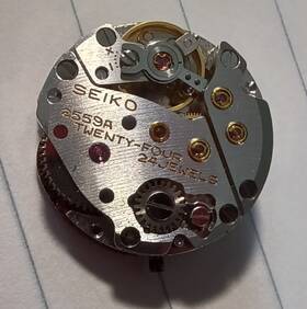 2559a Seiko 24 Jewel Movement Complete Inch Running