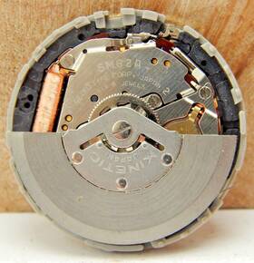 5m62a Seiko Vintage 6 Jewel Kinetic Quartz Mens Wrist Watch Movement With Dial