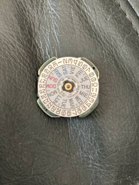 Seiko 8123-800h 8123 Quartz Movement Day Date Bilingual Original Parts Or Repair Used
