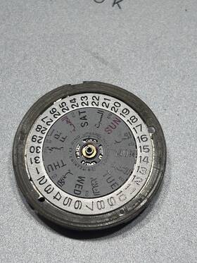 Seiko 8707a Vintage 6309a Automatic Watch Movement Arabic Day-date Mechanical