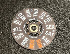 870876t Seiko 6139b Movement Portuguese Day Wheel No