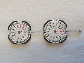 Vx43e Seiko Quartz Watch Movement Nos. 3 Hand. Tested. Sets And Runs. Clean
