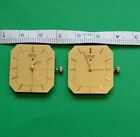 5c20-5030 Seiko Watch Alarm Quartz Partial Movement Lot Of 2. Very Rare Vintage