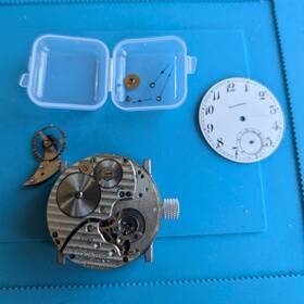 South Bend 1796087 Mechanical Manual Watch Movement Mpn With Dial And Hands