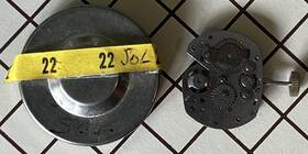 Timex M22-sol Vintage M22 Sol Watch Movement With Crown And Stem Part In Case Nos