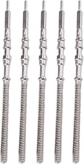 Poc3246 Tustao 5pcs Silver Movement Watch Steel Stem Crown Kit Of Parts Repair