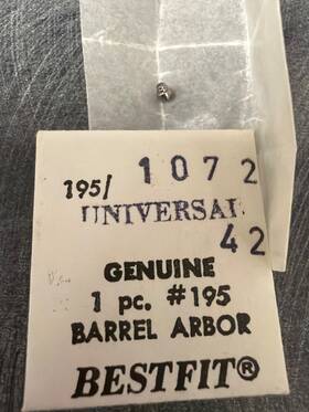 Universal Gen Ve 195/1072 Geneve 42 - Barrel Arbor Bestfit- Nos