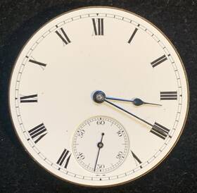 Waltham 13557804 Vintage Traveler Pocket Watch Movement Not Running For Parts