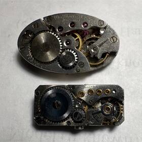 Waltham 1541 Mechanical Manual Watch Movement Steel 754 And Parts