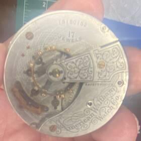 Waltham 16160162 17 Jewels Mechanical Manual Watch Movement Metal 15150152