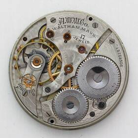 Waltham 18768308 Grade No. 625 Model 1908 16 Size Pocket Watch Movement And Dial C. 1912