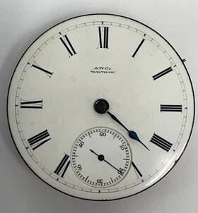 1877-grade Waltham 18s 1877-11 Jewel Pocket Watch Movement As-is Grade Wm Ellery 0121d