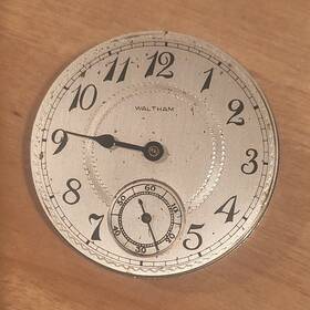 Waltham 23087250 16s Pocket Watch Movement Metal Dial S/n