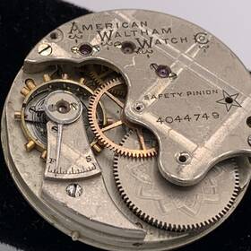 Waltham 4044749 Grade H Model 1889 6-size 11-jewel Antique Pocket Watch Movt #4044749