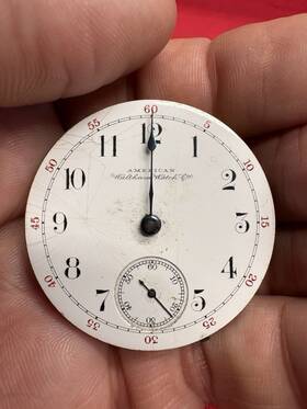 Waltham 6147838 18s 11j Grade 3 Mod 1883 Lever Set Sidewinder Pocket Watch Movement Runs