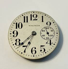 Waltham 6167058 Royal 16s 17j M1888 Pocket Watch Movement Railroad Dial 3 O Clock Sub