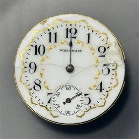 Waltham 7620180 No. 60 Model 1891 Pocket Watch Movement Mechanical Good Balance