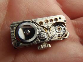 7814 Waltham Watch Movement Wind-up 17 Jewel Runs