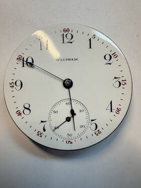 8372041 Waltham Vintage Genuine Rare Pocketwatch Movement
