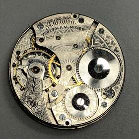 Grade-610 Waltham Repair Antique 1908 Grade 610 16s 7j Open Face Pocket Watch Movement
