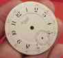 Waltham42mm Porcelain Watch Pocket Arabic Enamel Double Sunk Dial 18s Original