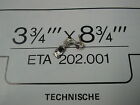 202.001 . Watch Movement. Part Circuit Eta 4000. Swiss Electronic