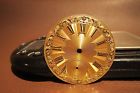 6.49g Watch Raised Pocket Scrap Solid Applique Gold Dial 20k Fabulous